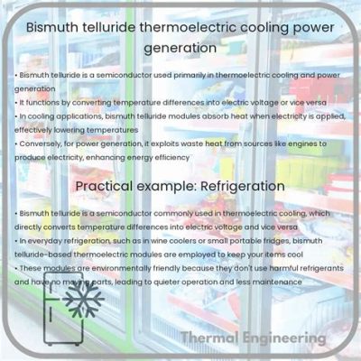  Bismuth Telluride: อัศจรรย์ของเทอร์โมอิเล็กทริกสำหรับการสร้างพลังงานจากความร้อน!?